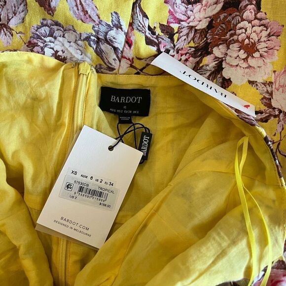 Bardot Women's Labella Floral Halter Midi Dress size xs - Picture 6 of 10